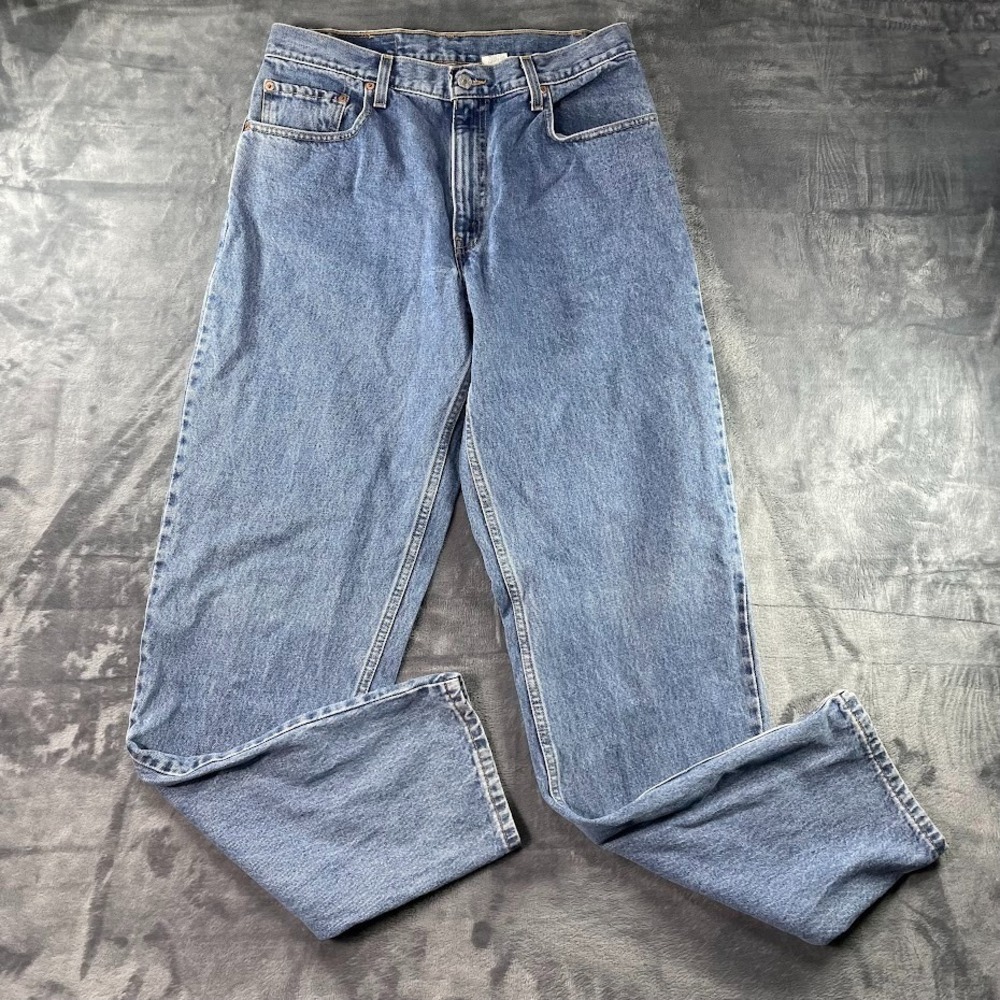 Vintage Levis 560 Blue Jeans Mens 34x36 Fits 33x36 Y2K Loose Fit Tapered Denim